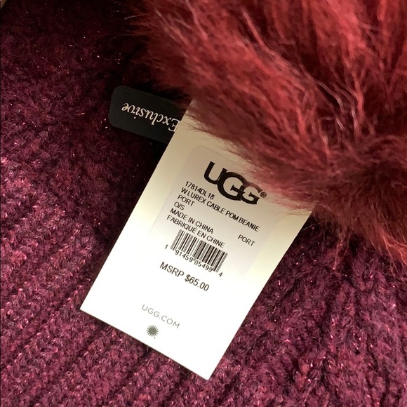 Ugg W Pom Beanie - Picture 4 of 5